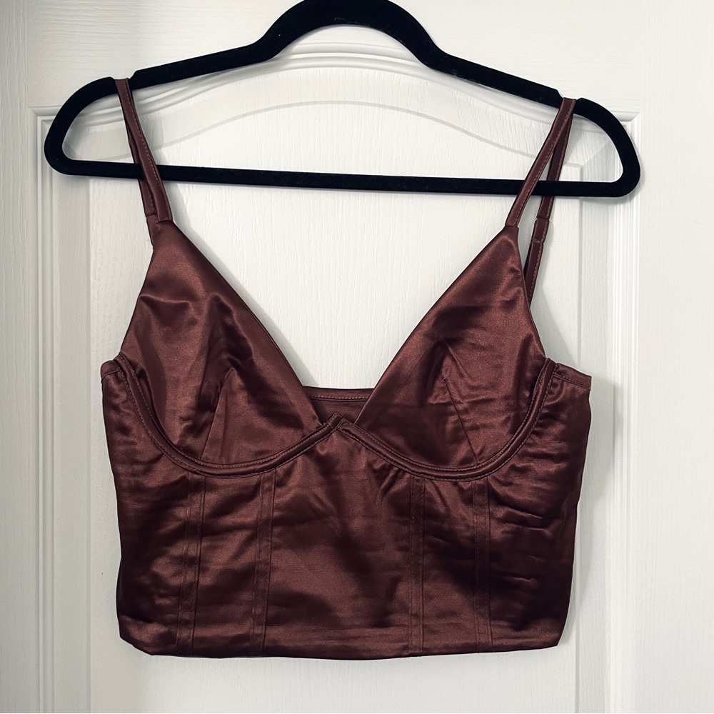 [NWOT] Brown Corset Top